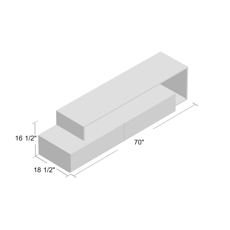 Hashtag Home Evangeline TV Stand for TVs up to 70" & Reviews Wayfair